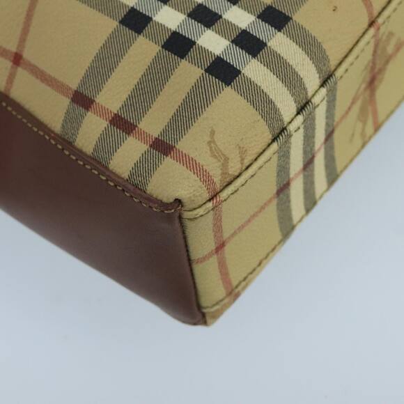 Burberry Nova Check Shoulder Bag Pvc Leather Beige - Picture 11 of 16